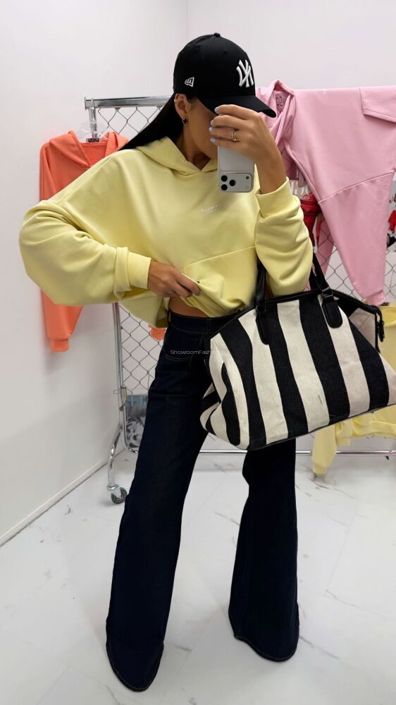 Bluza sportowa z kapturem cytrynka matcha onesize