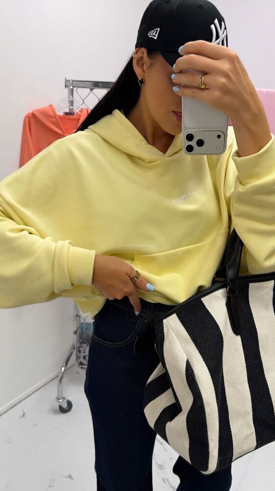 Bluza sportowa z kapturem cytrynka matcha onesize