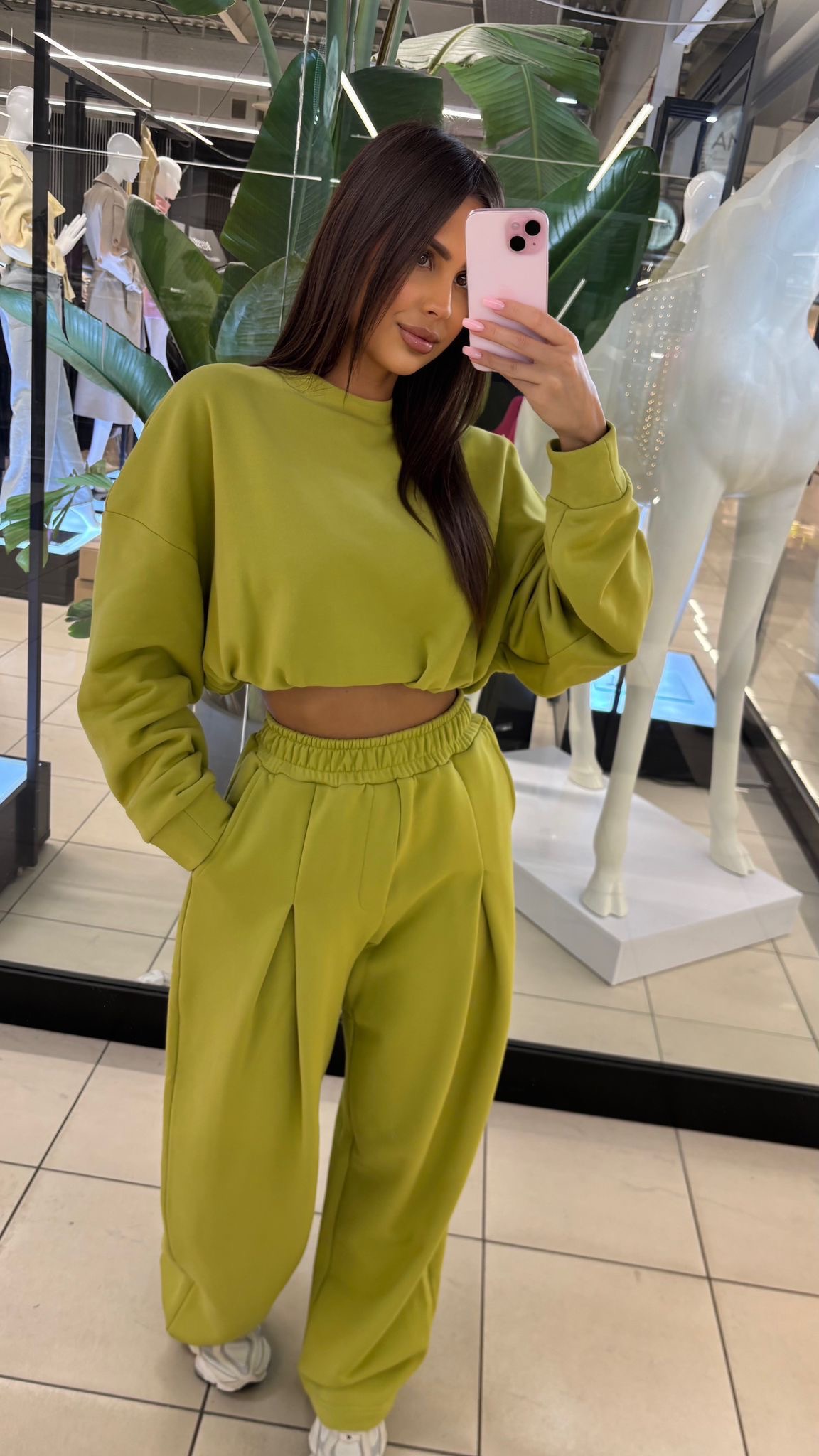 Komplet, dres limonka bawełniany S i M